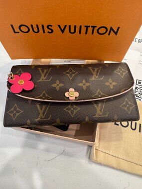 Louis Vuitton Blooming Flowers Emilie Wallet Fuchsia